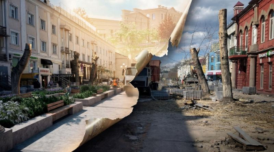 Арбат в Улан-Удэ: большой распил под звуки птичек из динамиков